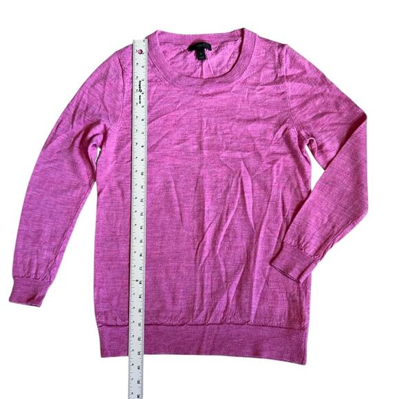 J. Crew Women’s Sz S Flamingo Link Tippi Sweater Merino Wool Pullover - Picture 11 of 12